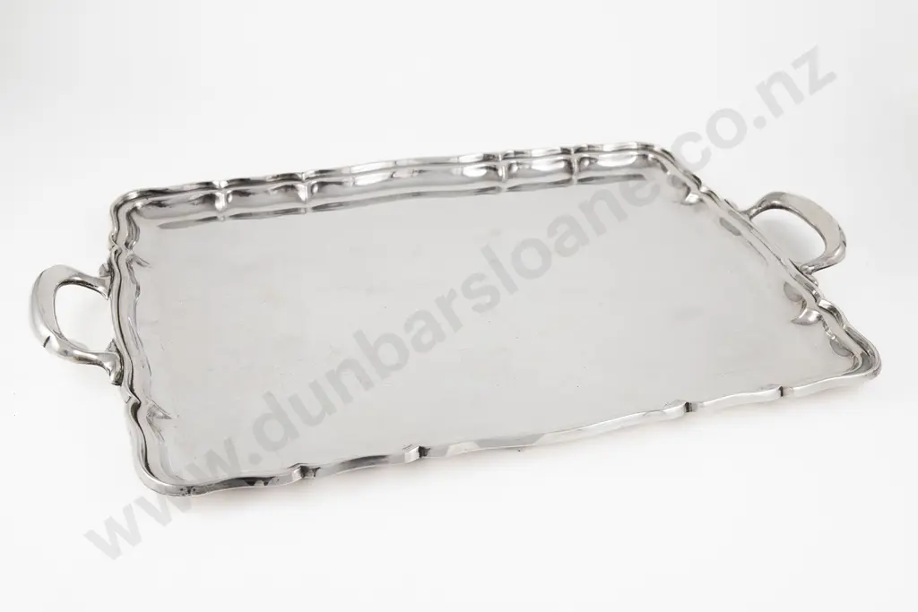 Modern S/S Two Handled Banquet Tray Image 1++