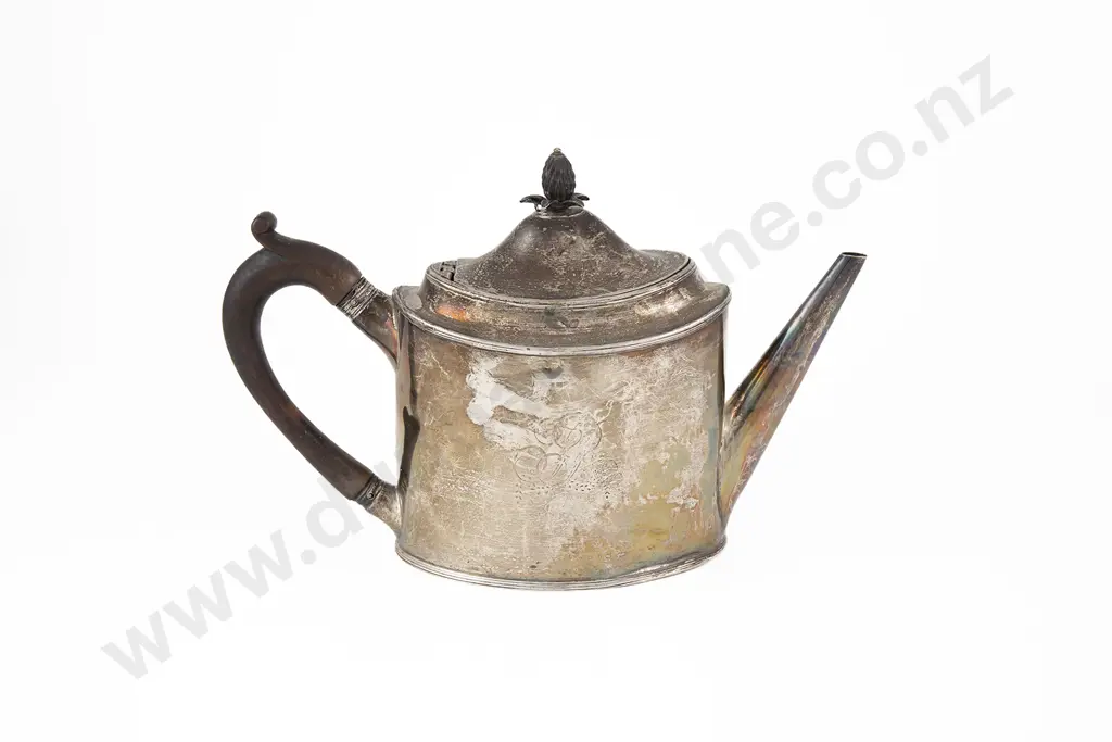 Geo III S/S Teapot By Peter & Anne Bateman Image 1++