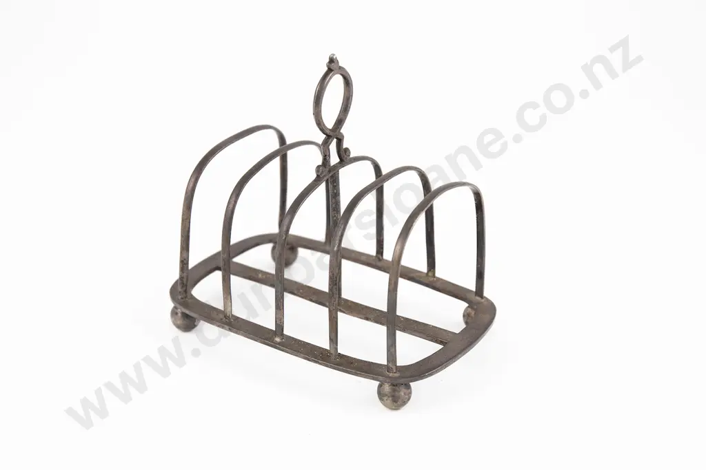 Geo V S/S Toast Rack By Walker & Hall Image 1++
