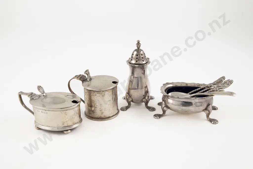Composed S/S 4 Piece Cruet Set & 5 Spoons Image 1++
