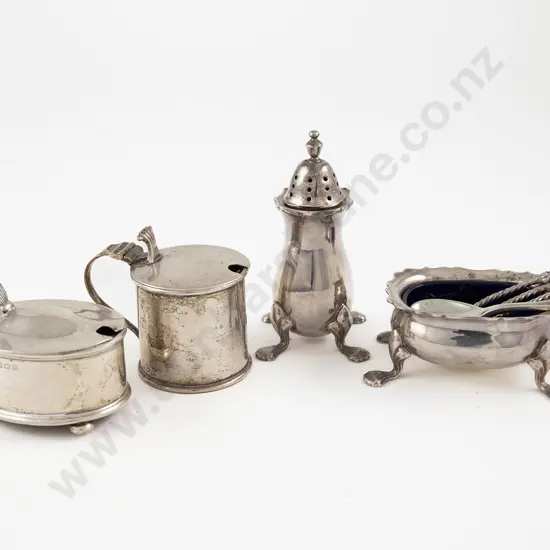 Composed S/S 4 Piece Cruet Set & 5 Spoons
