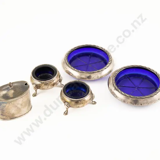 Pair Vict S/S Circular Salts