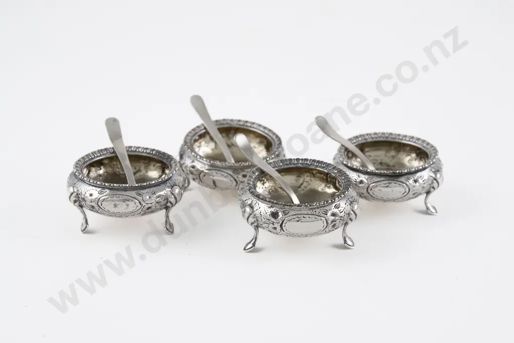 Set Of 4 Vict S/S Salts Image 1++