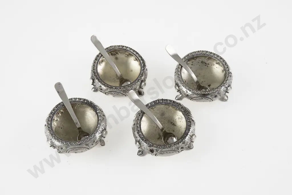 Set Of 4 Vict S/S Salts Image 1++