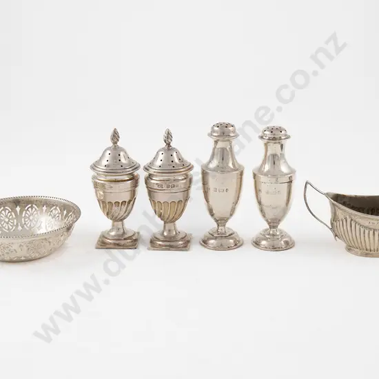 2 Pairs Of Vase Shaped S/S Pepperettes