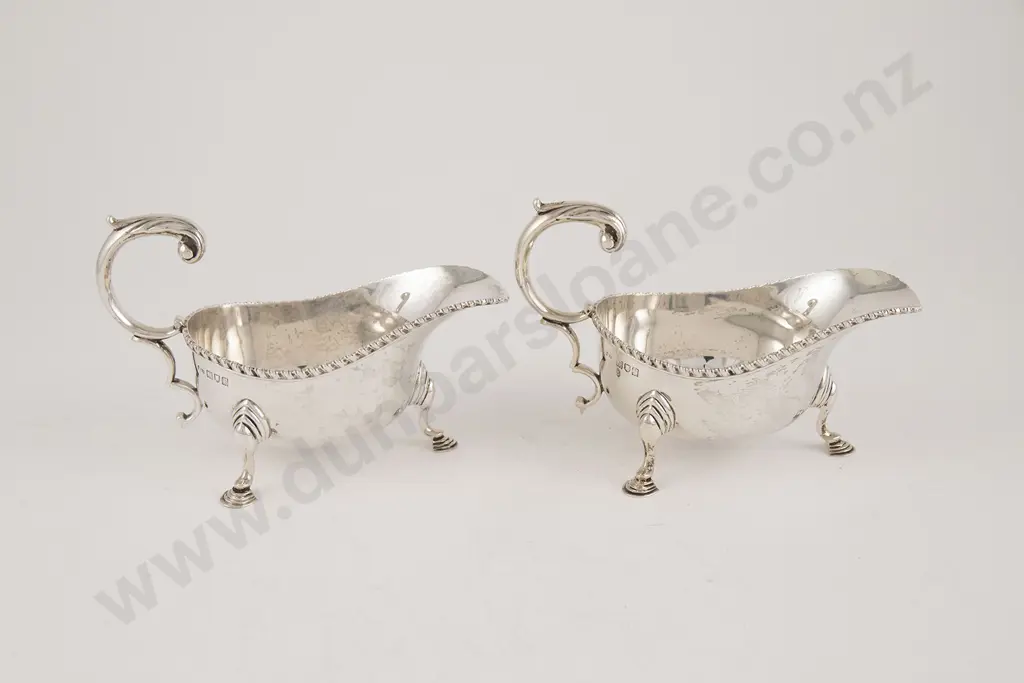 Pair Geo V S/S Gravy Boats Image 1++