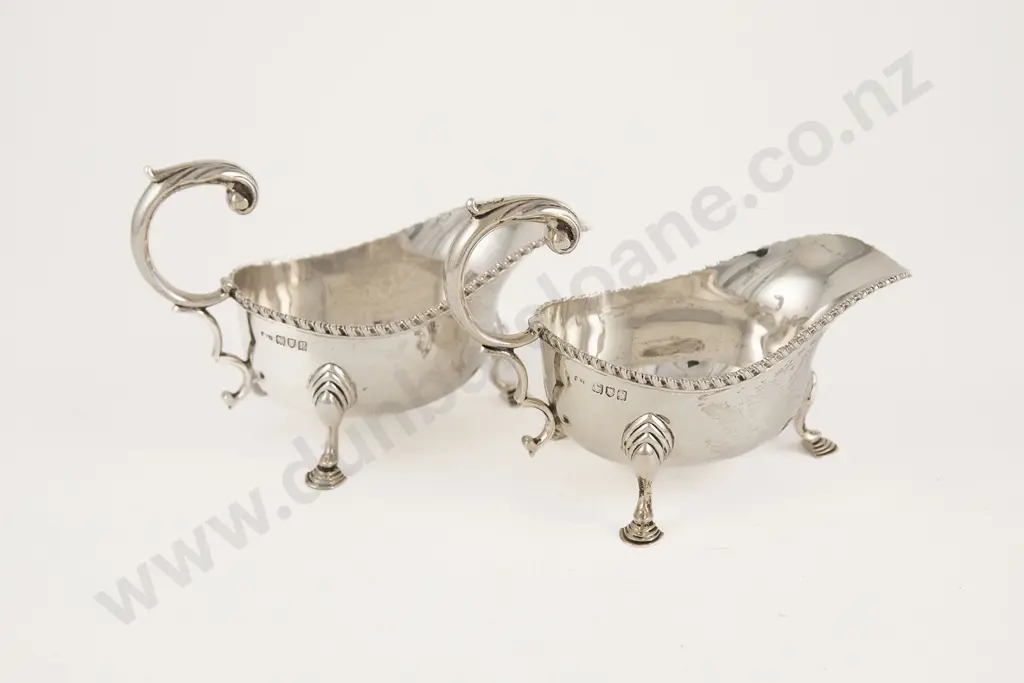 Pair Geo V S/S Gravy Boats Image 1++