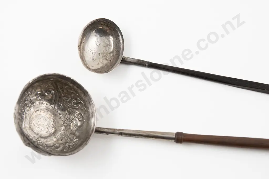Two Georgian S/S Punch/Toddy Ladles Image 1++