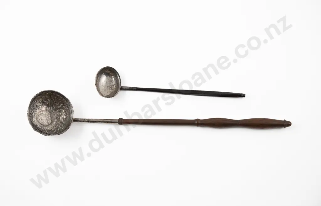 Two Georgian S/S Punch/Toddy Ladles Image 1++