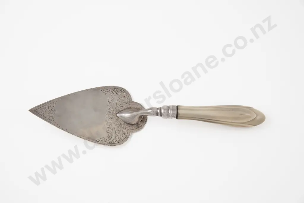 Early C20th ivory Handled S/S Trowel Image 1++