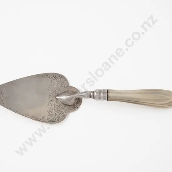 Early C20th ivory Handled S/S Trowel