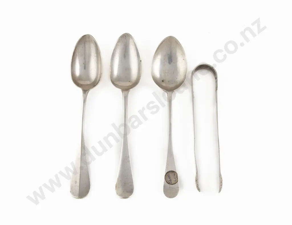 Pair Of Georgian S/S Bright Cut Sugar Tongs Image 1++