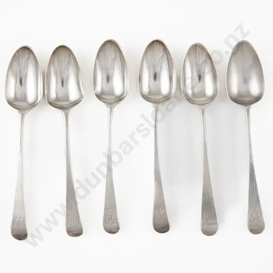 Set Of 6 Geo III S/S Teaspoons
