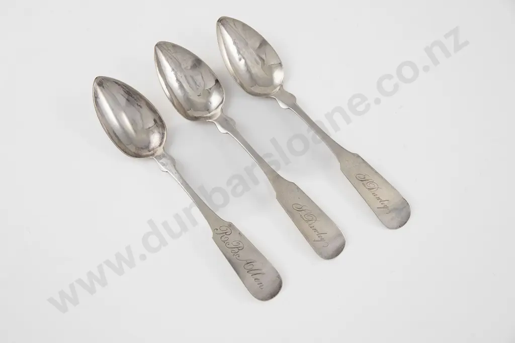 3 American S/S Teaspoons By J Gorham Image 1++