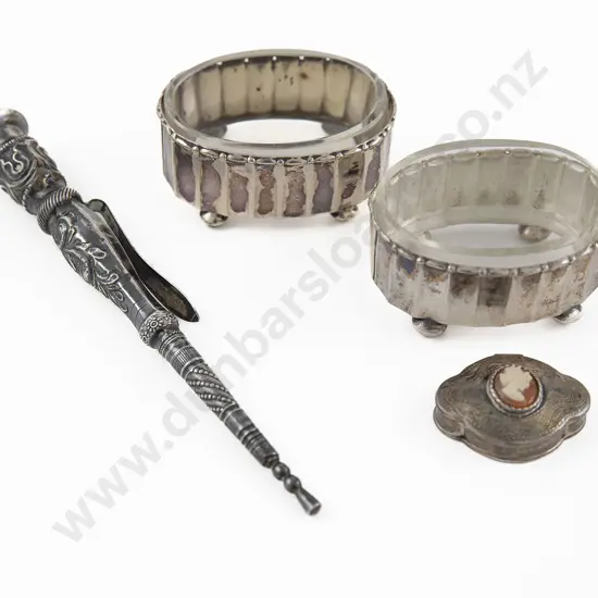 Pair Of .800 Silver Salts