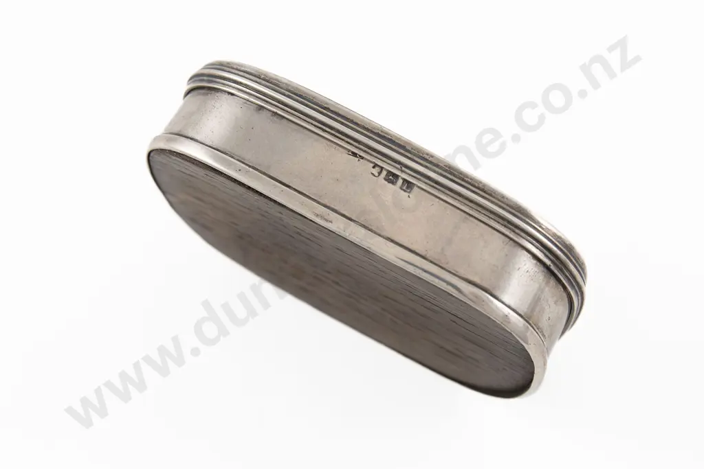 Rare Geo III S/S & Oak From Nelsons Victory Snuff Box Image 1++