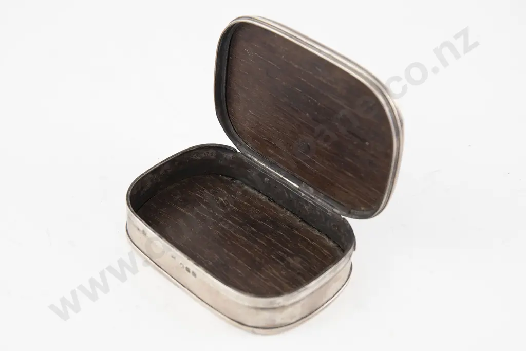 Rare Geo III S/S & Oak From Nelsons Victory Snuff Box Image 1++