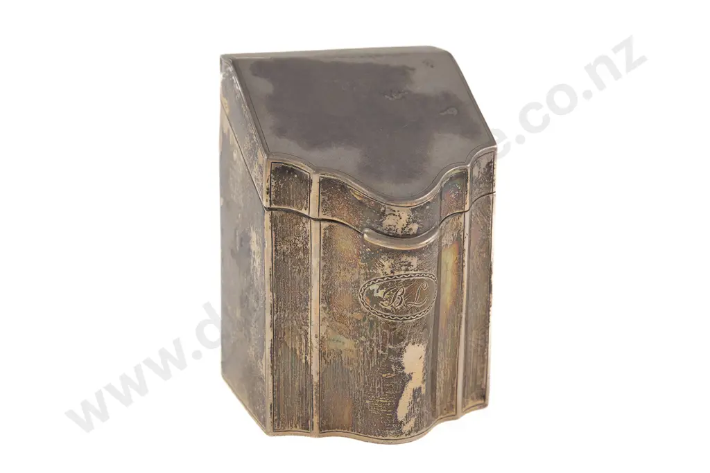 Edw VII S/S Tea Caddy Image 1++