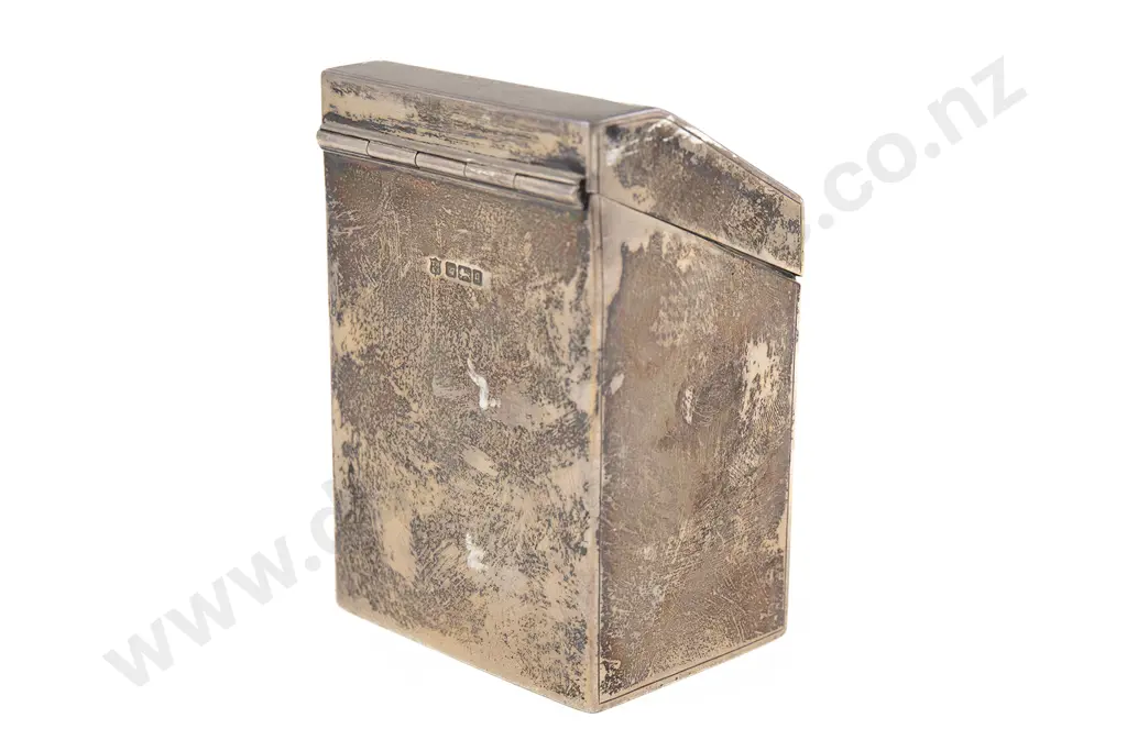 Edw VII S/S Tea Caddy Image 1++