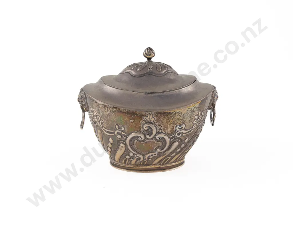 Vict S/S Tea Caddy Image 1++