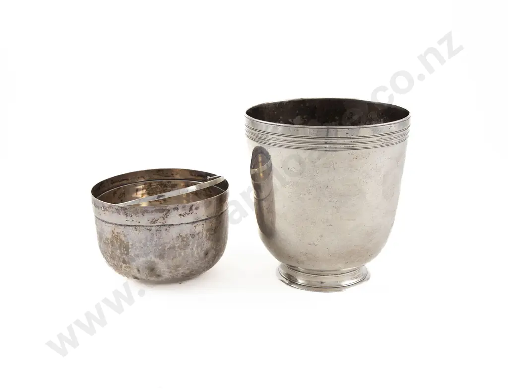 C19th S/P Tea Caddy Mixing Bowl Image 1++
