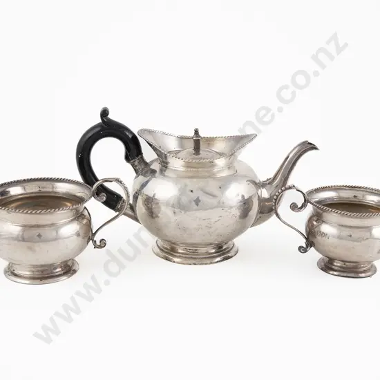 Edw VII S/S 3 Piece Bachelors Teaset