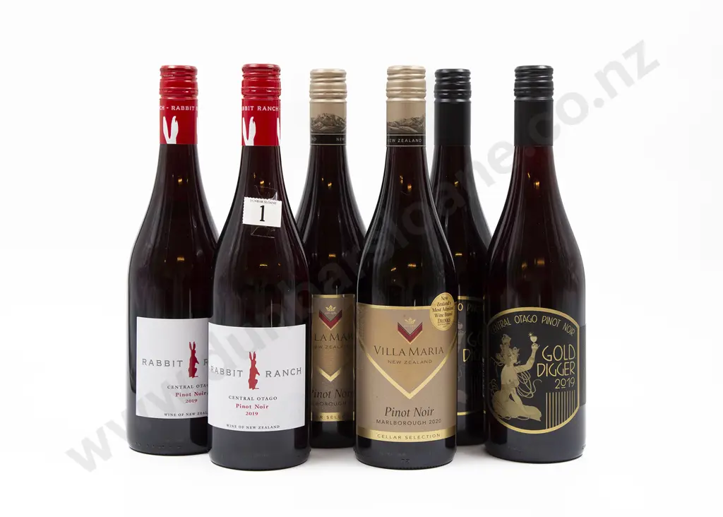 Six Bottles of Assorted NZ Pinot Noir Image 1++