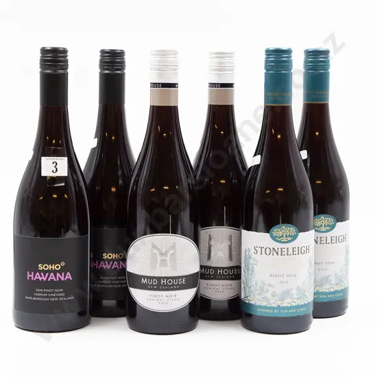 Six Bottles of Assorted NZ Pinot Noir