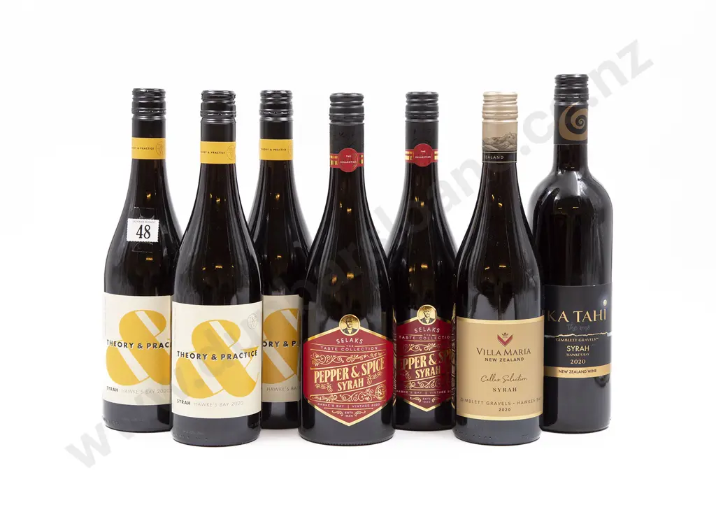 Seven Bottles of Assorted NZ Syrah Image 1++