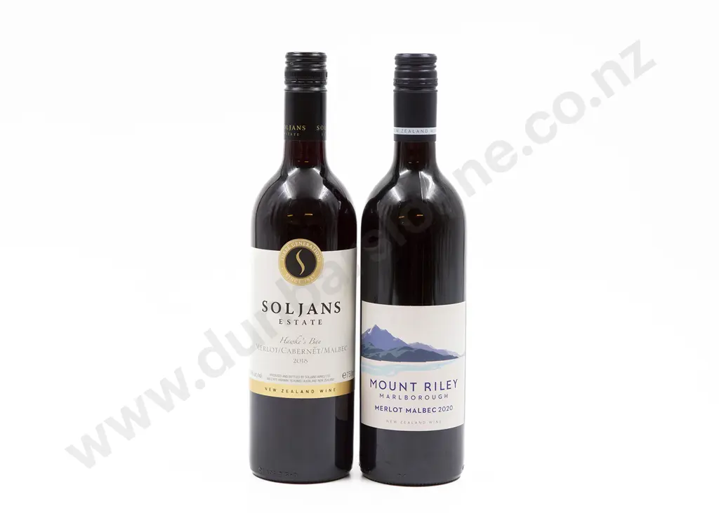 Six Bottles of Assorted NZ Merlot Image 1++