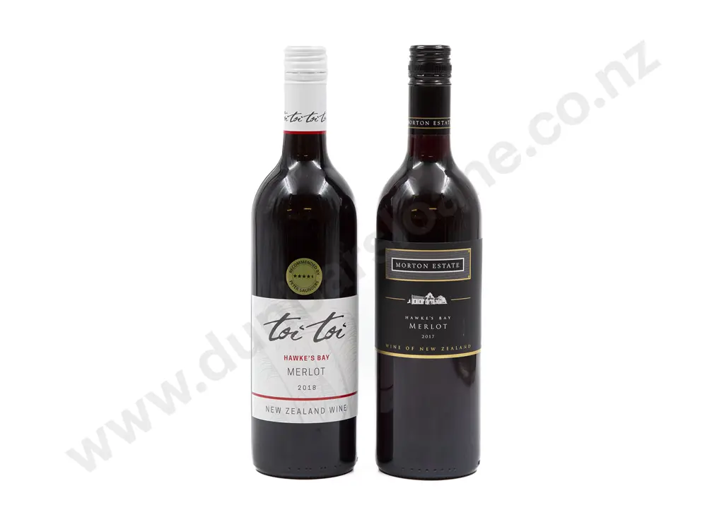 Six Bottles of Assorted NZ Merlot Image 1++