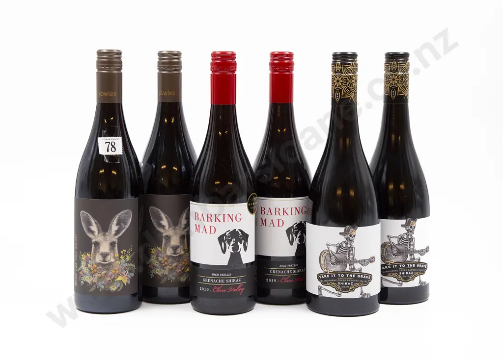 Six Bottles of Assorted Australian Shiraz Image 1++