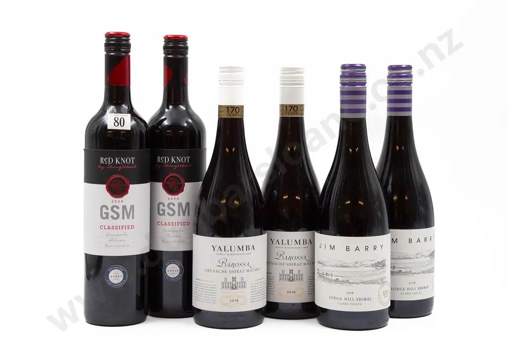 Six Bottles of Assorted Australian Shiraz Image 1++