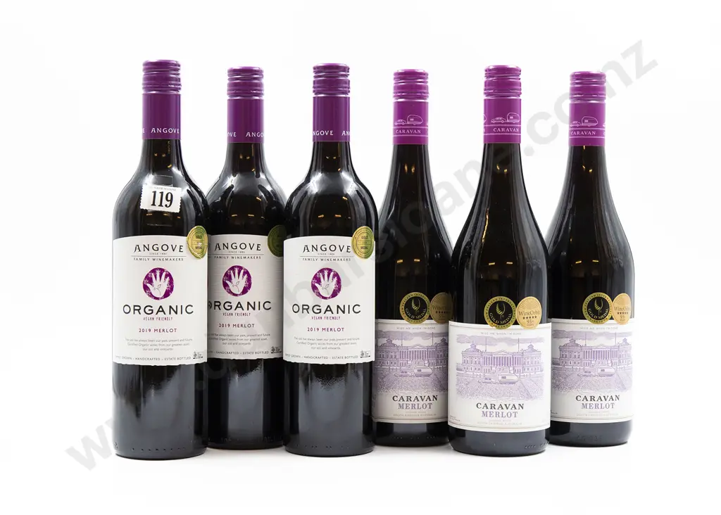 Six Bottles of Assorted Australian Merlot Image 1++