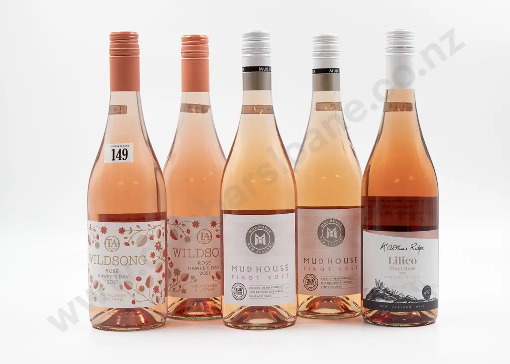 Five Bottles of Assorted NZ Rosé Image 1++