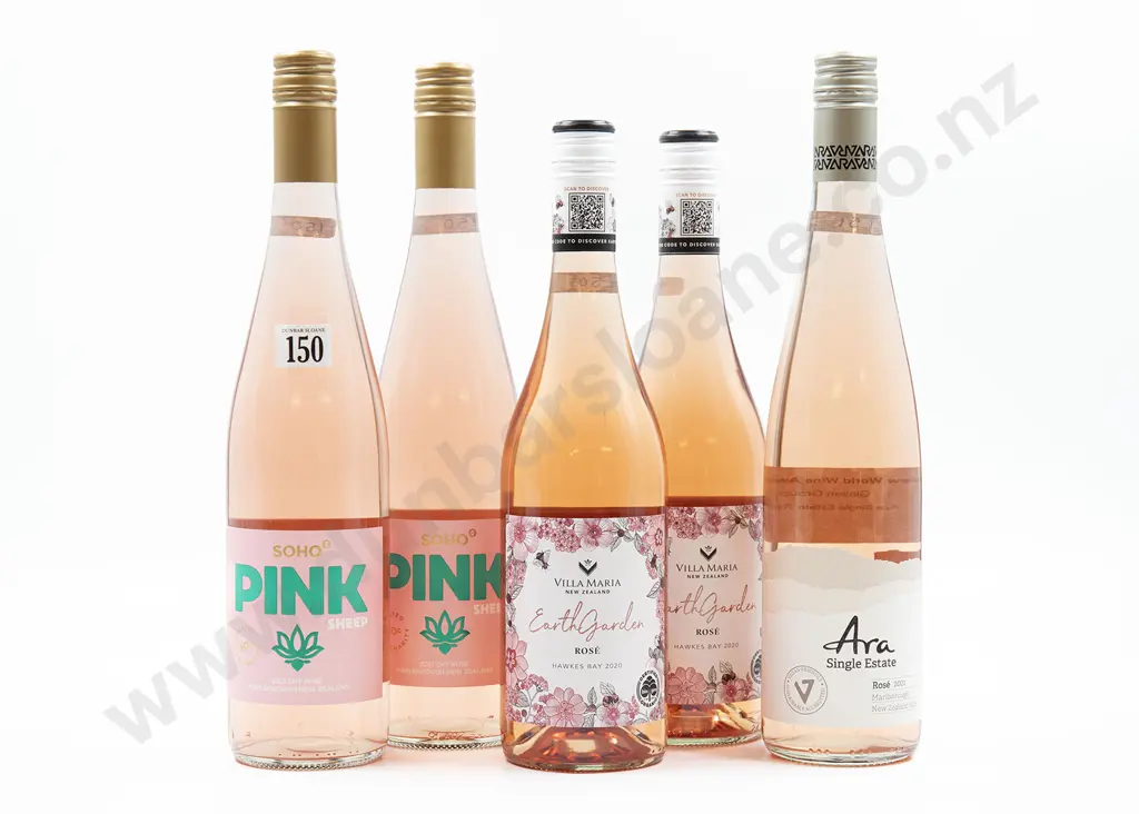Five Bottles of Assorted NZ Rosé Image 1++
