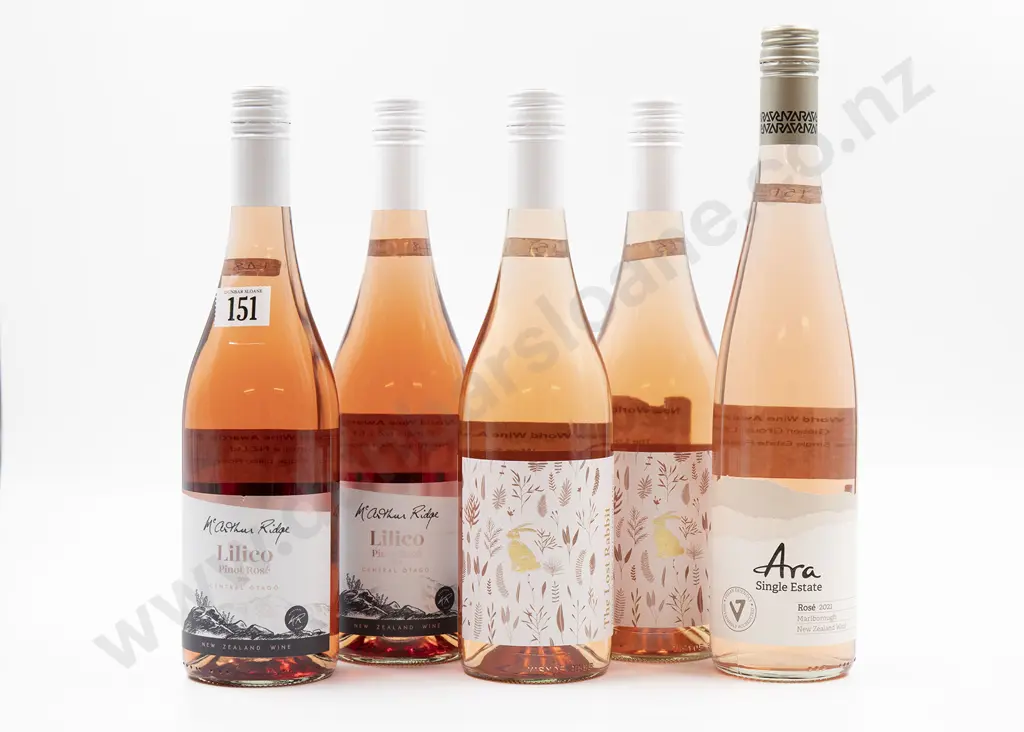 Five Bottles of Assorted NZ Rosé Image 1++