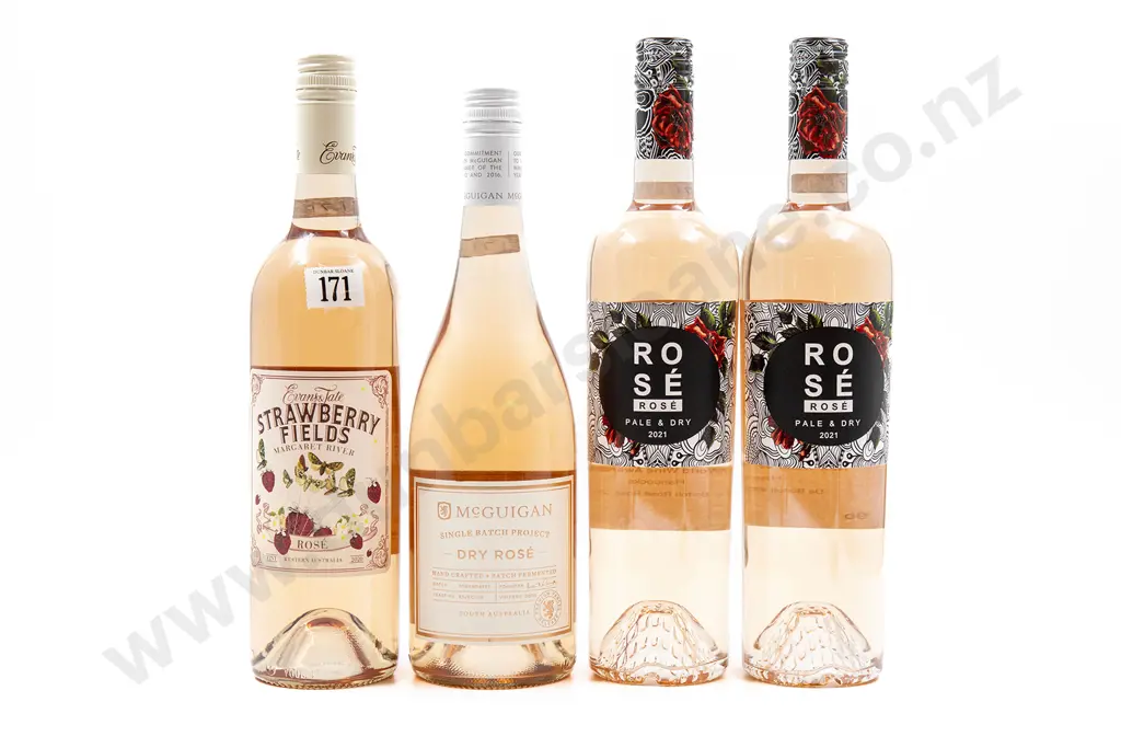 Four Bottles of Assorted Australian Rosé Image 1++