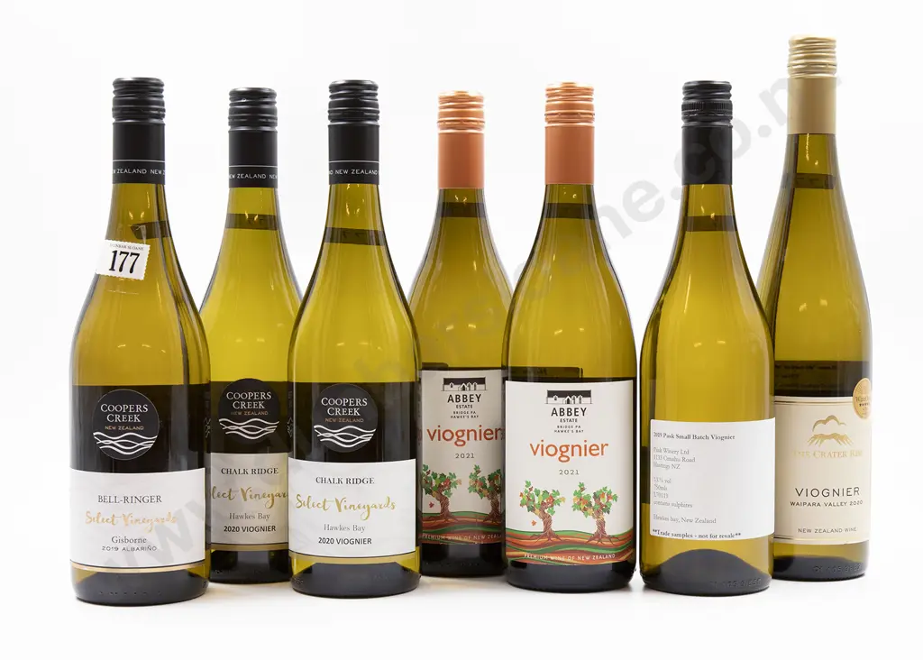 Seven Bottles of Assorted NZ Mainly Viognier Image 1++