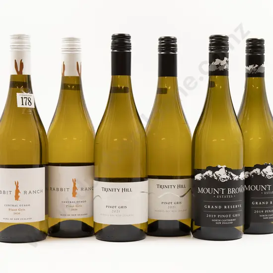 Six Bottles of Assorted NZ Pinot Gris
