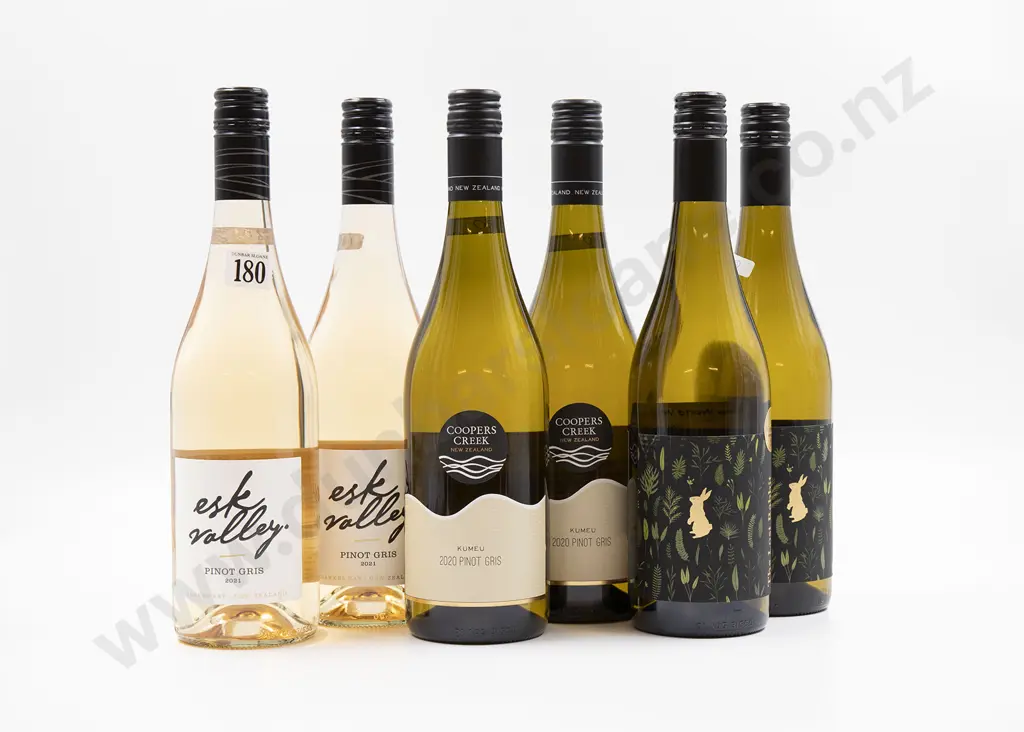 Six Bottles of Assorted NZ Pinot Gris Image 1++