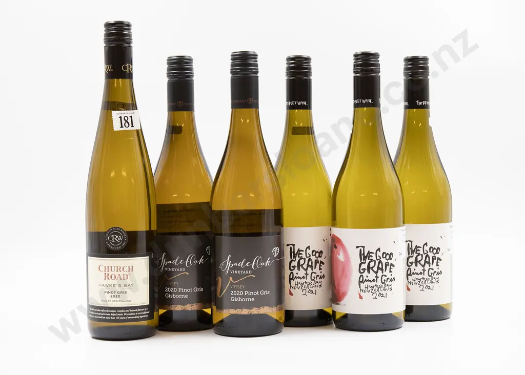 Six Bottles of Assorted NZ Pinot Gris Image 1++