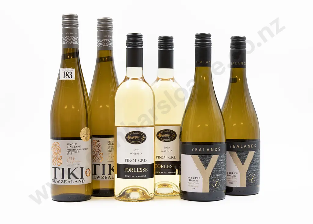 Six Bottles of Assorted NZ Pinot Gris Image 1++