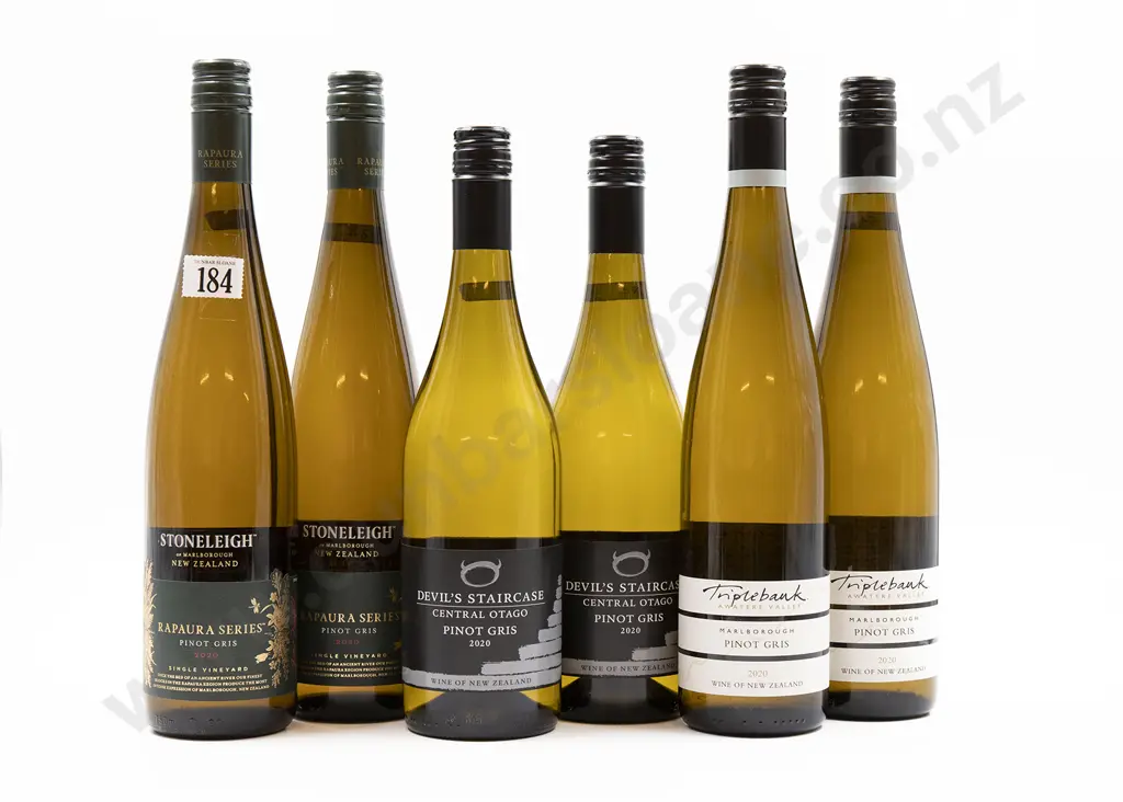 Six Bottles of Assorted NZ Pinot Gris Image 1++