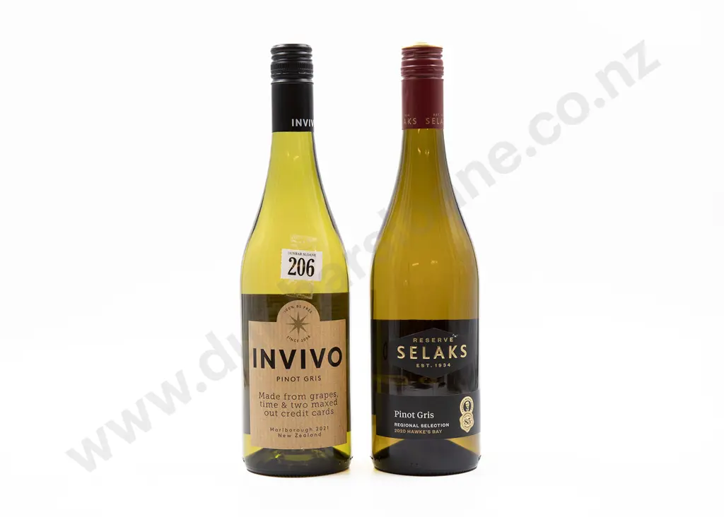 Six Bottles of Assorted NZ Pinot Gris Image 1++