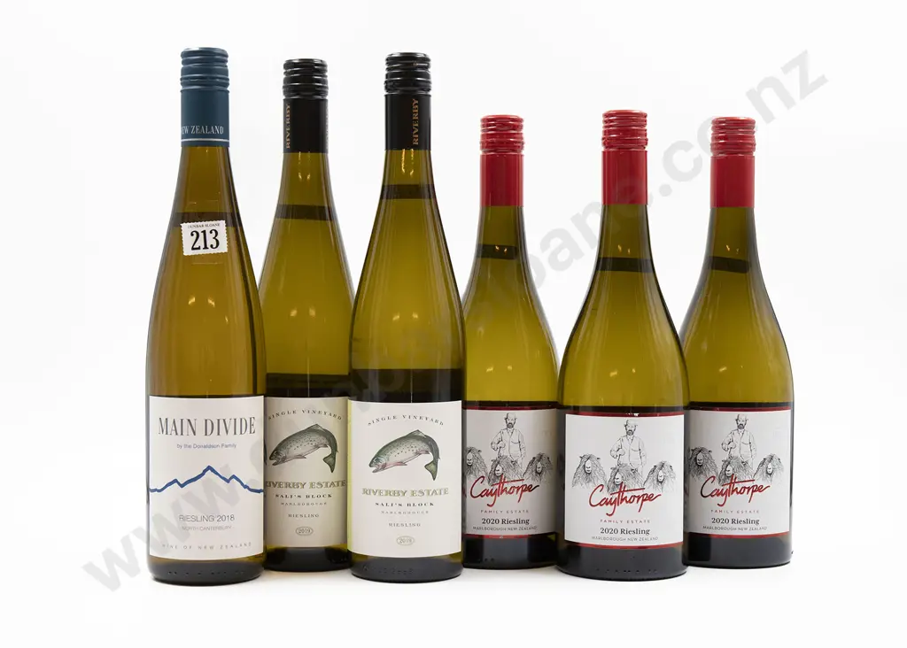 Six Bottles of Assorted NZ Riesling Image 1++