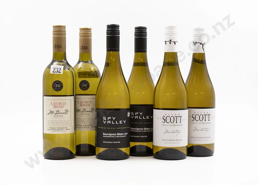 Six Bottles of Assorted NZ Sauvignon Blanc Image 1++