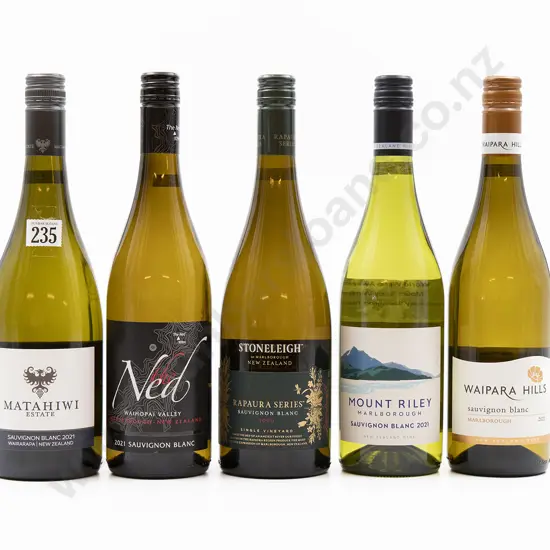 Five Bottles of Assorted NZ Sauvignon Blanc