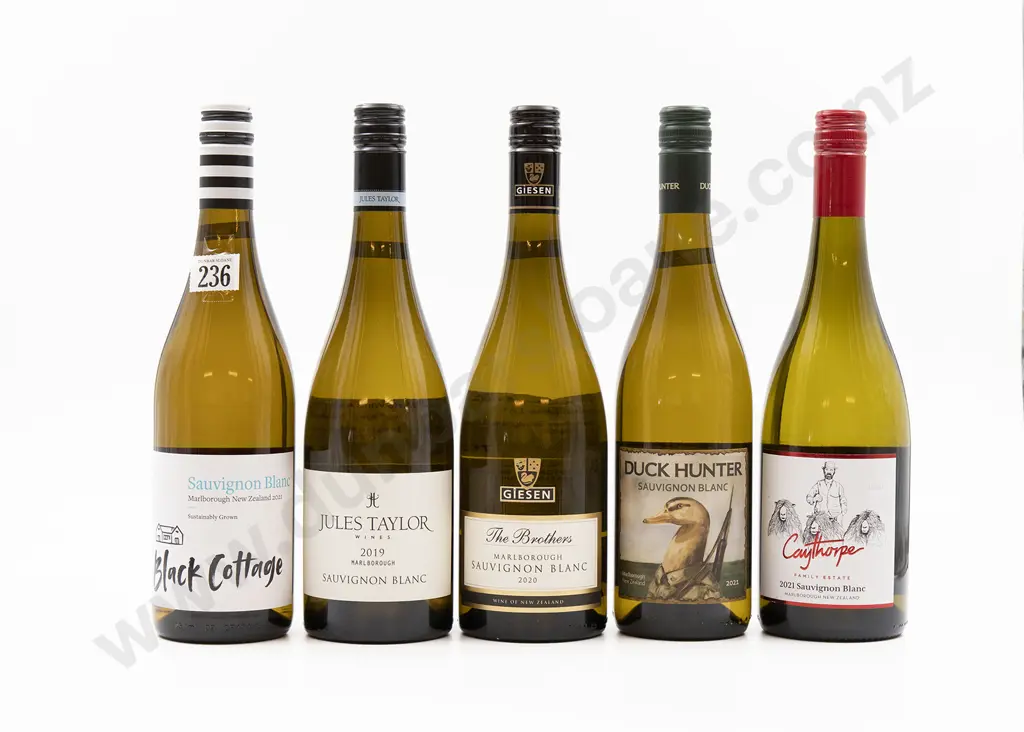 Five Bottles of Assorted NZ Sauvignon Blanc Image 1++