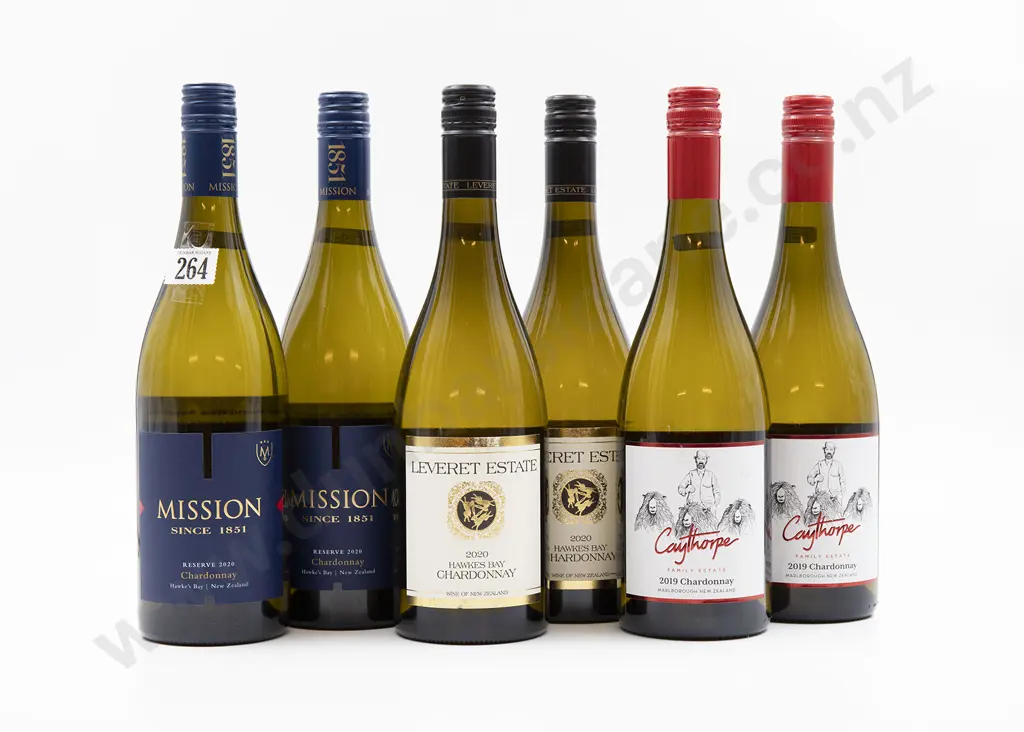 Six Bottles of Assorted NZ Chardonnay Image 1++